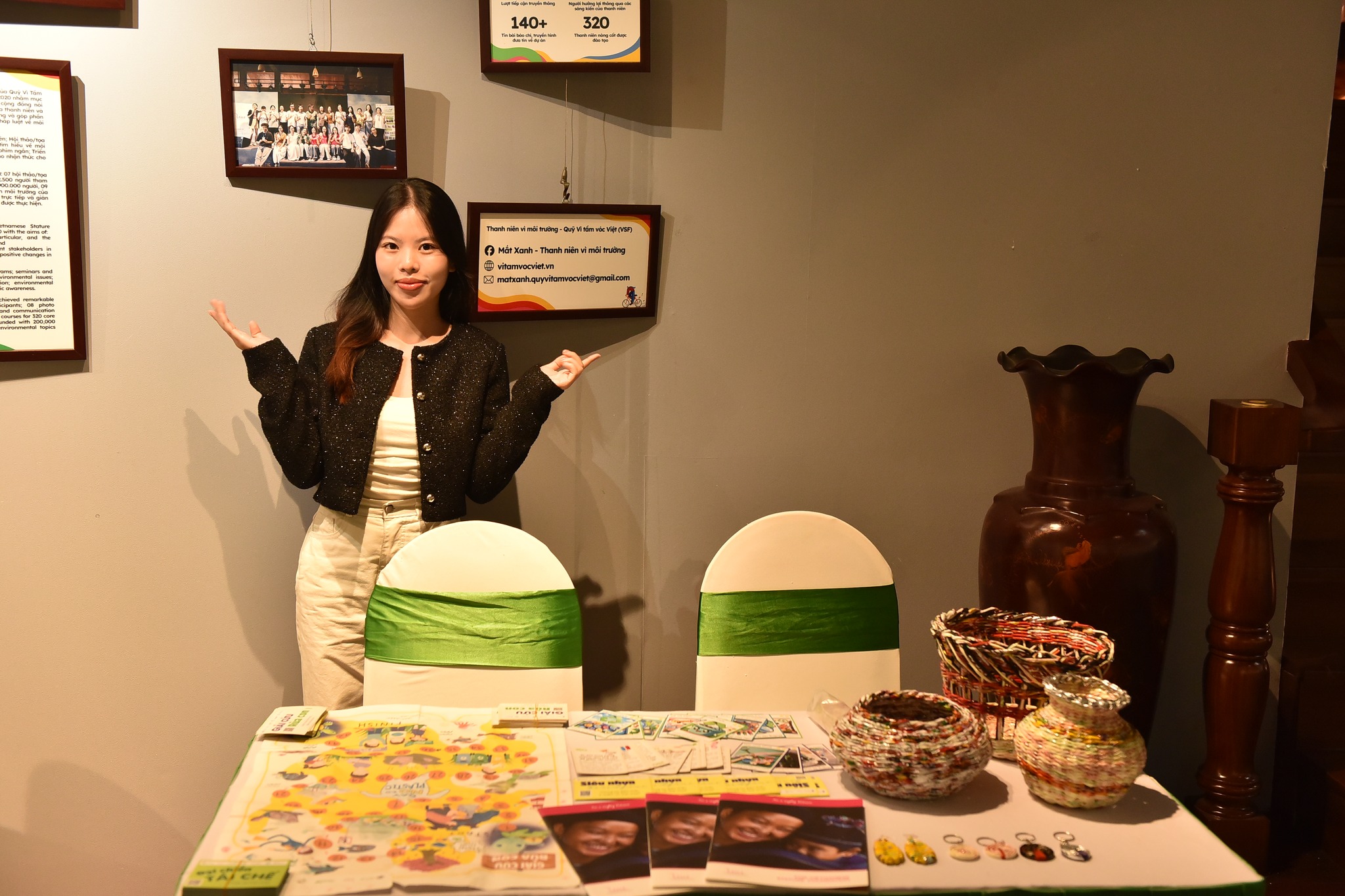 Mắt Xanh tại triển lãm "Đan mạng lưới - Dệt tương lai"